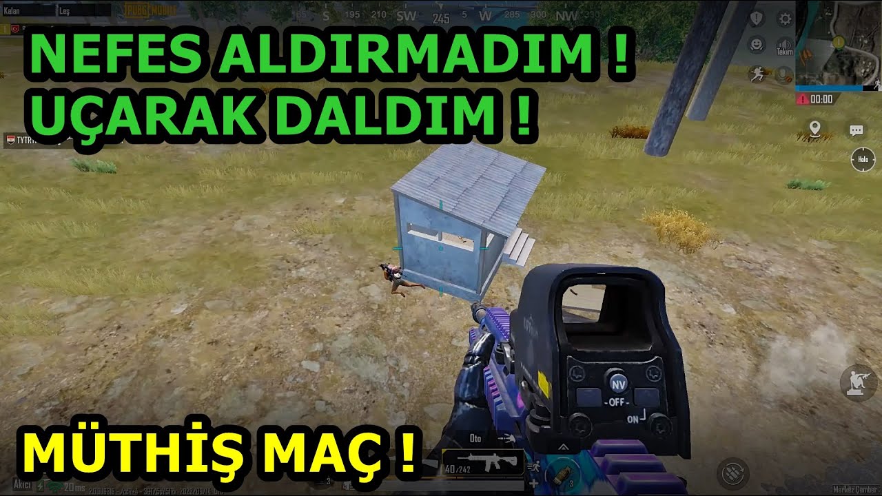 NEFES ALDIRMADIM RAKİPLERE ! HER YERE DALDIM ! HER YERE UÇTUM PUBG MOBİLE