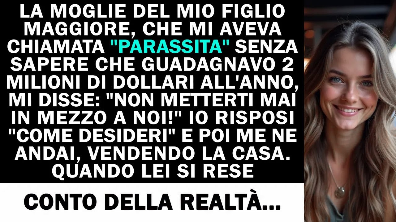 LA MOGLIE DEL MIO FIGLIO MAGGIORE, CHE MI AVEVA CHIAMATA 