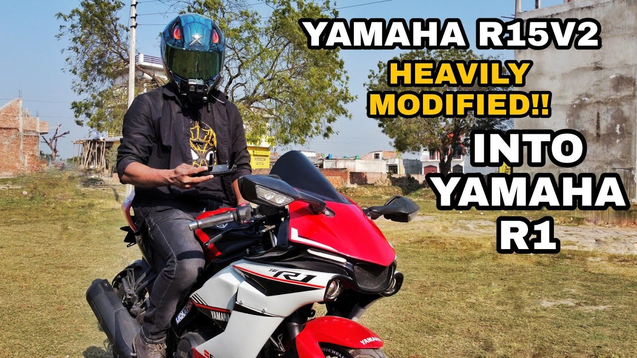 Yamaha R15V2 Full Modified Into Yamaha R1😱 | Insane Transformation🔥🔥