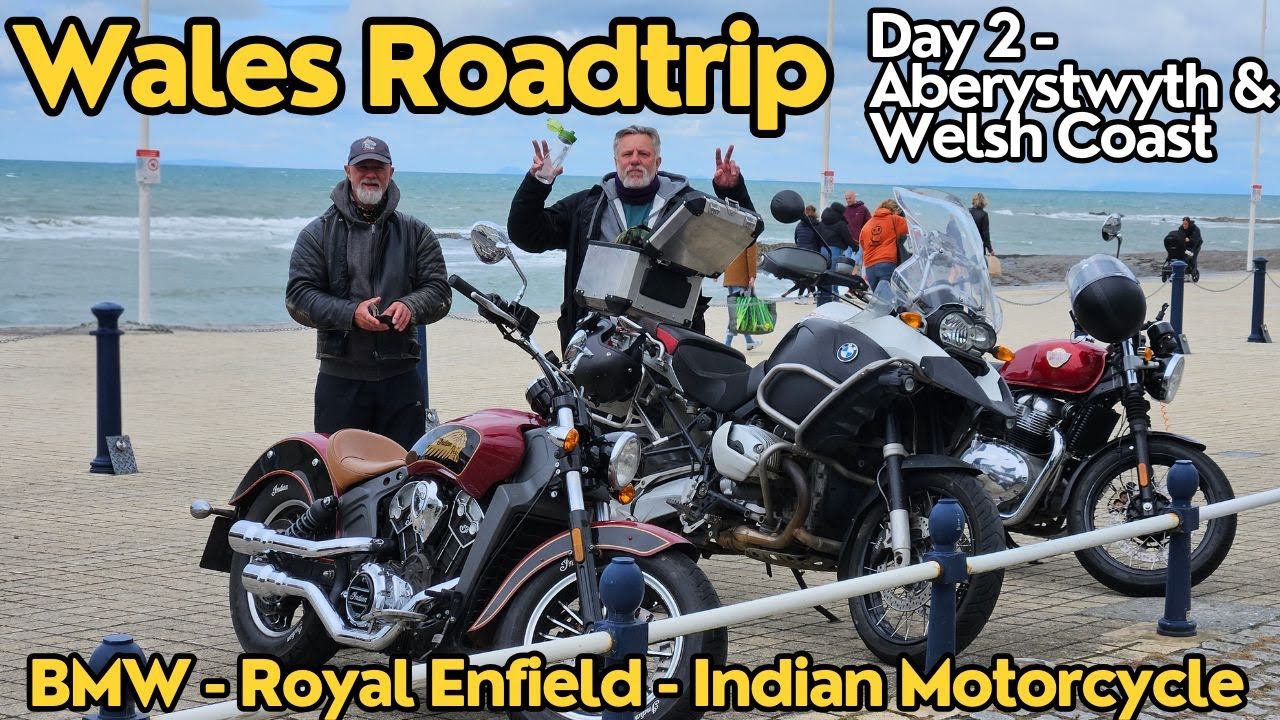 Wales Motorcycle Road Trip Day 2  | Owl’s Nest Café, Aberystwyth & Coastal Roads