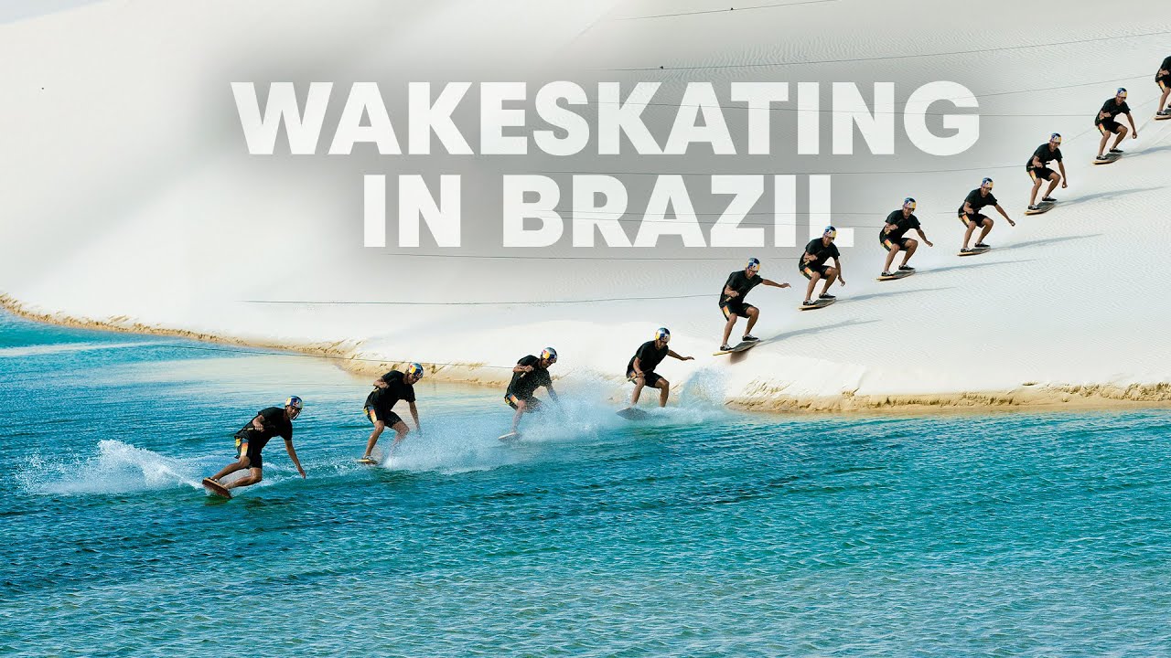 Wakeskating Пустынные лагуны Бразилии: Национальный парк Ленсойс