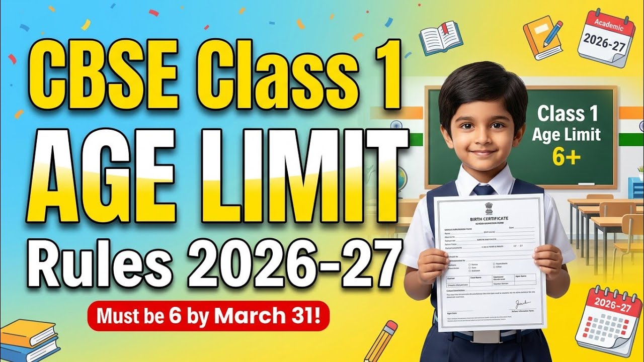 School Admission 2026 -2027 CBSE & Statewise  Age Calculator with Cutoff Date  for prekg to class 1