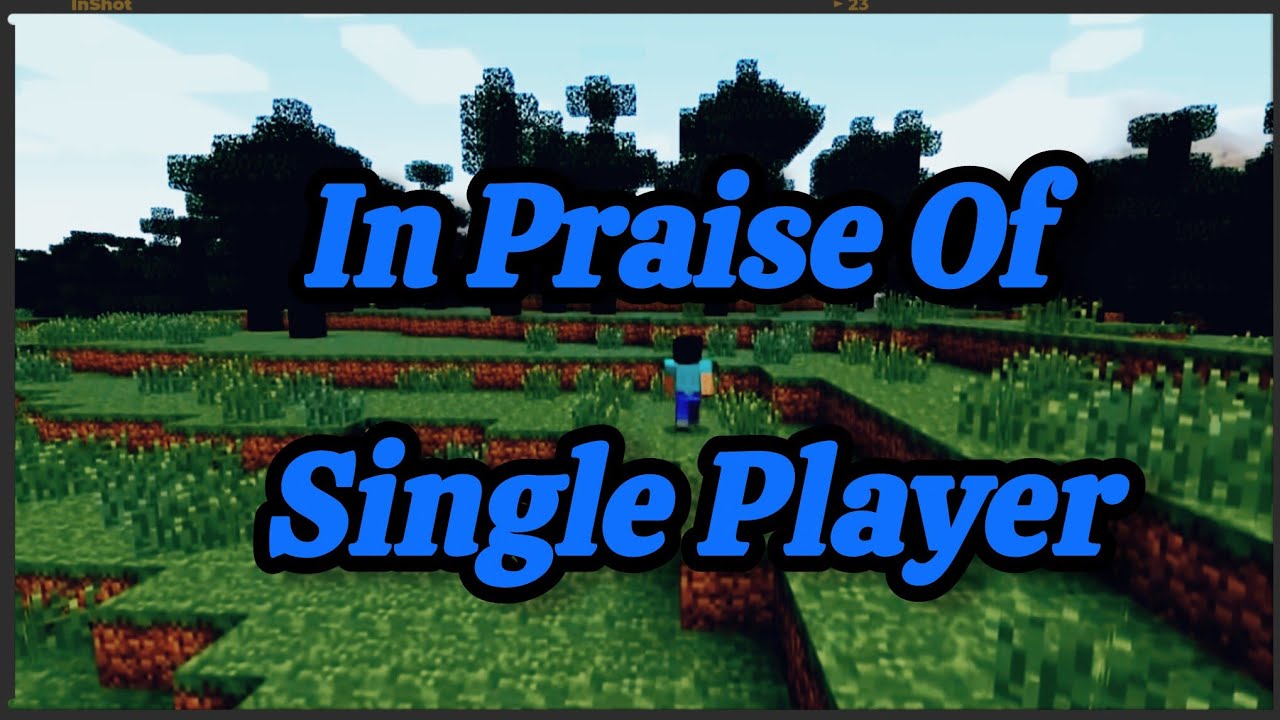 In Praise of Singleplayer Minecraft