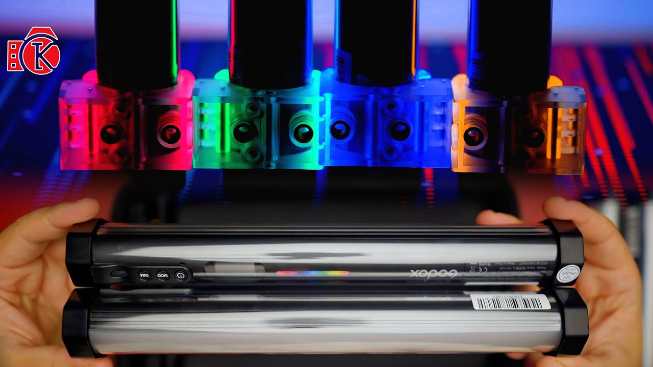 شنطة الإضاءة المُتكاملة من جودوكس Godox TL30-K4 RGB LED Tube 4-Light Kit