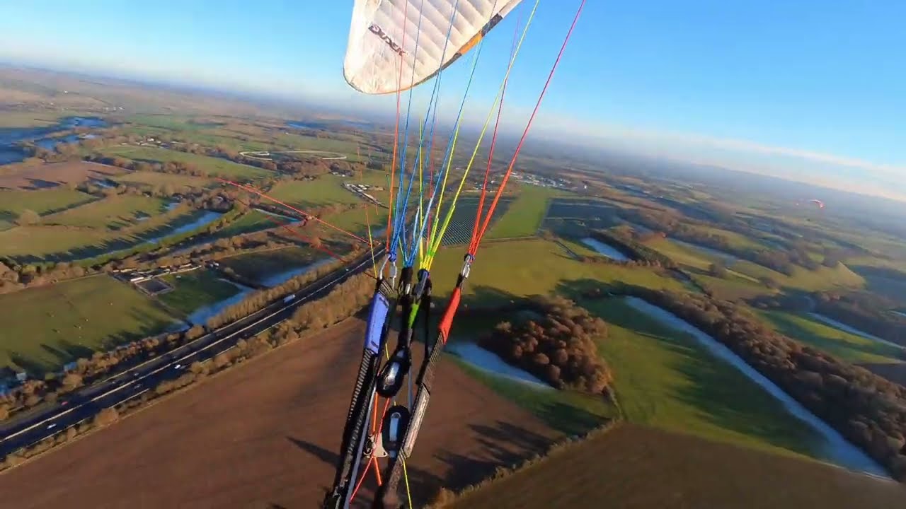 Winter Paramotor Flights are the Best! Flying my Dudek Nucleon 4