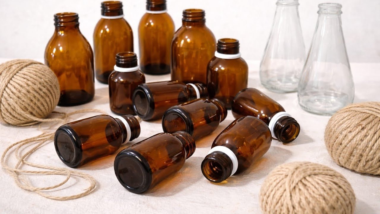  5 Glass Bottle Ideas with Jute Rope That Look Expensive