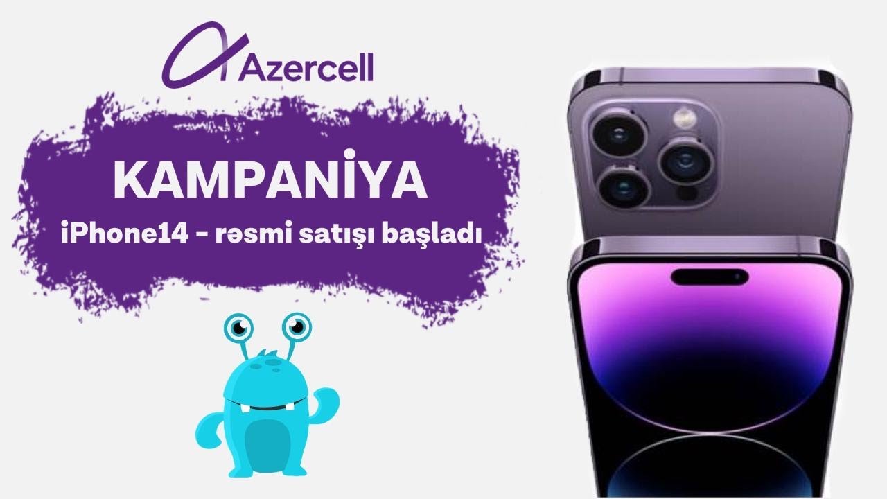 Iphone 14 qiymeti Azercell kampaniya OZUNET