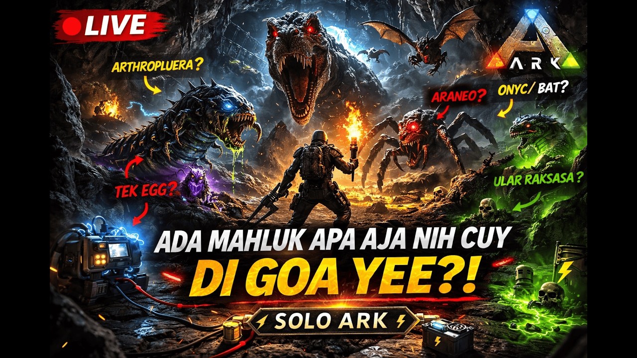 LIVE ARK: Nekat Masuk Goa Sendirian… Ternyata Isinya Gila!