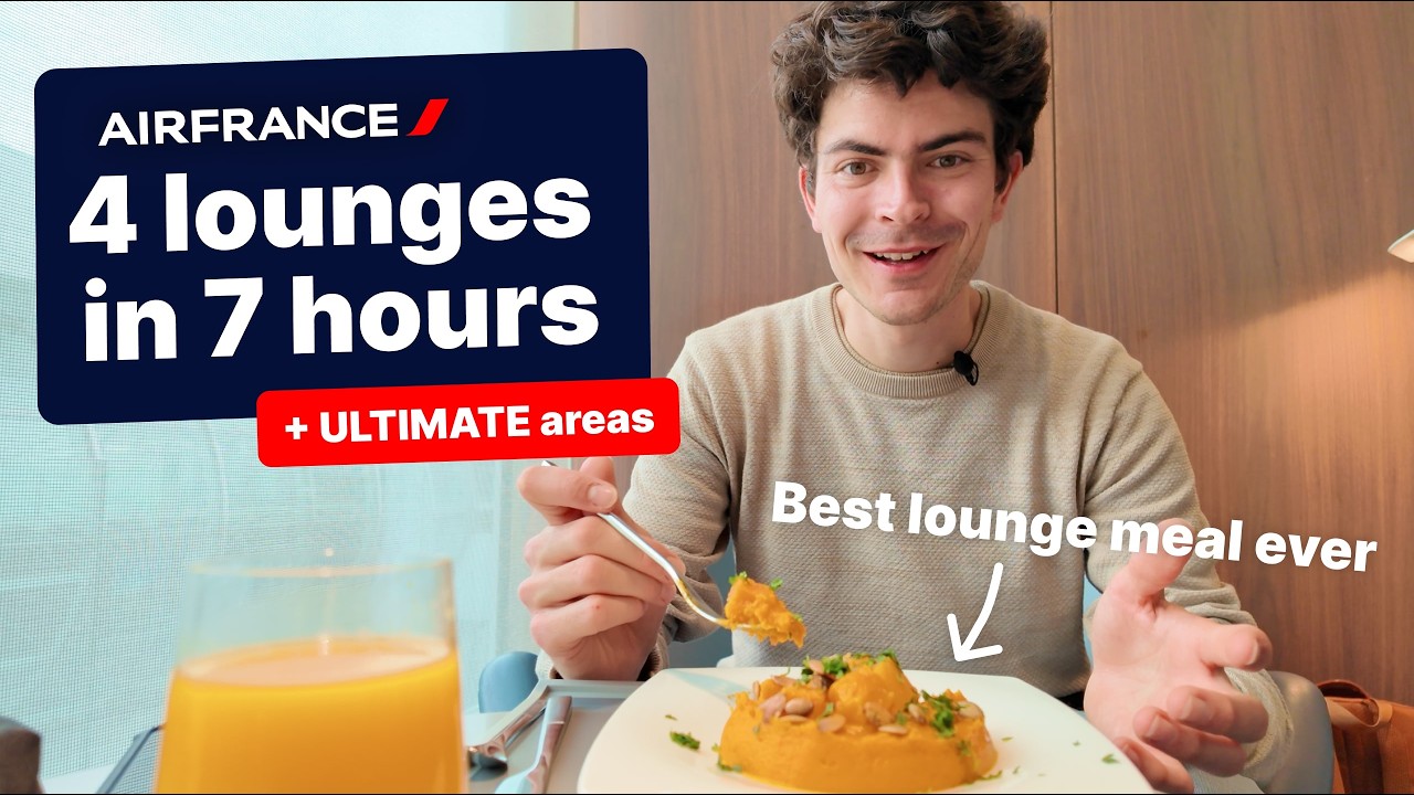 Залы ожидания Air France в парижском аэропорту Шарль де Голль: 4 зала за 7 часов! Какой из них ЛУ...