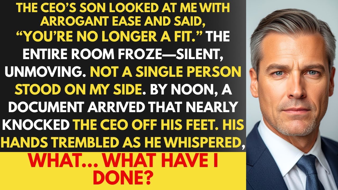 The CEO’s Son Fired Me Not Knowing I Built the System—So I Revoked Access and Their Board Revolted