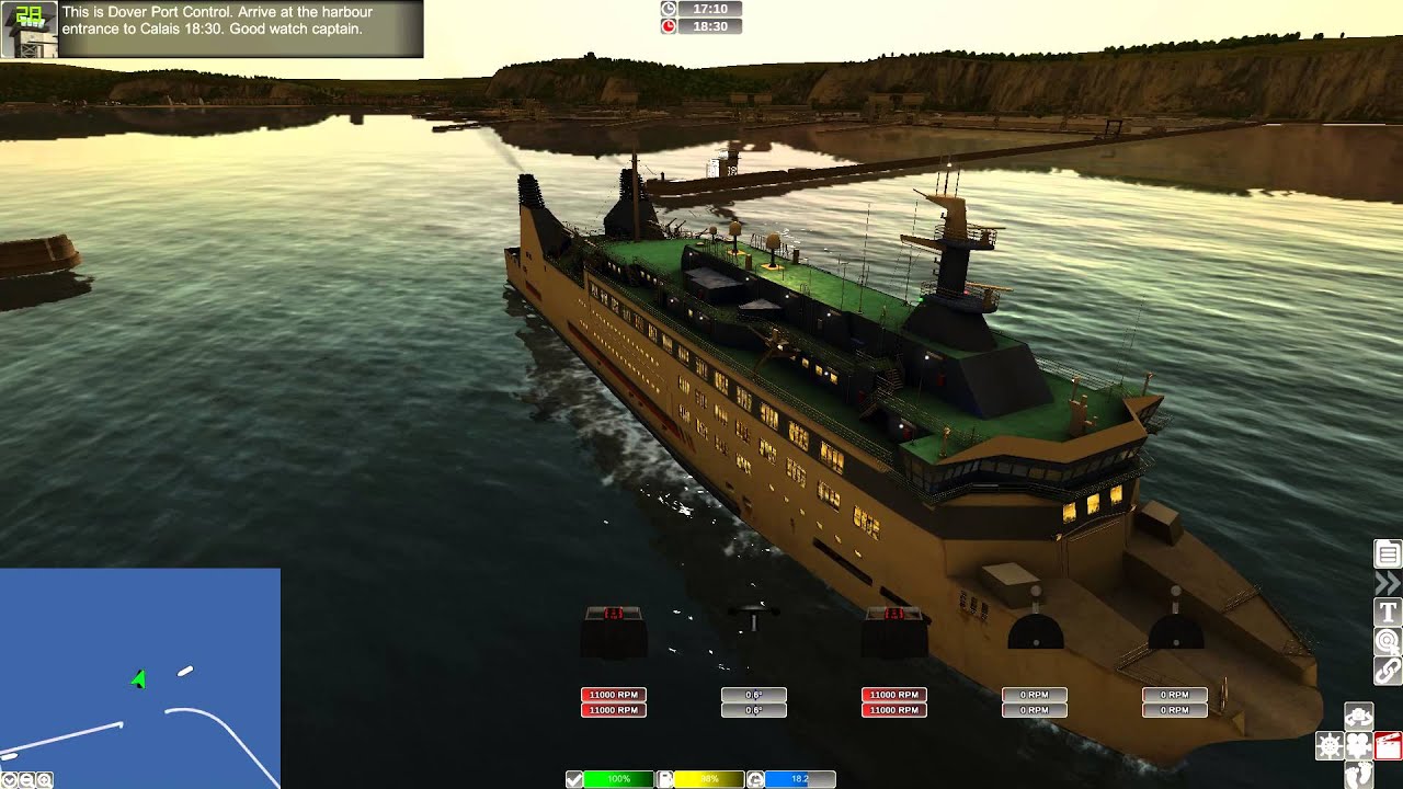 European Ship Simulator - Passenger Ferry from Dover to Calais HD