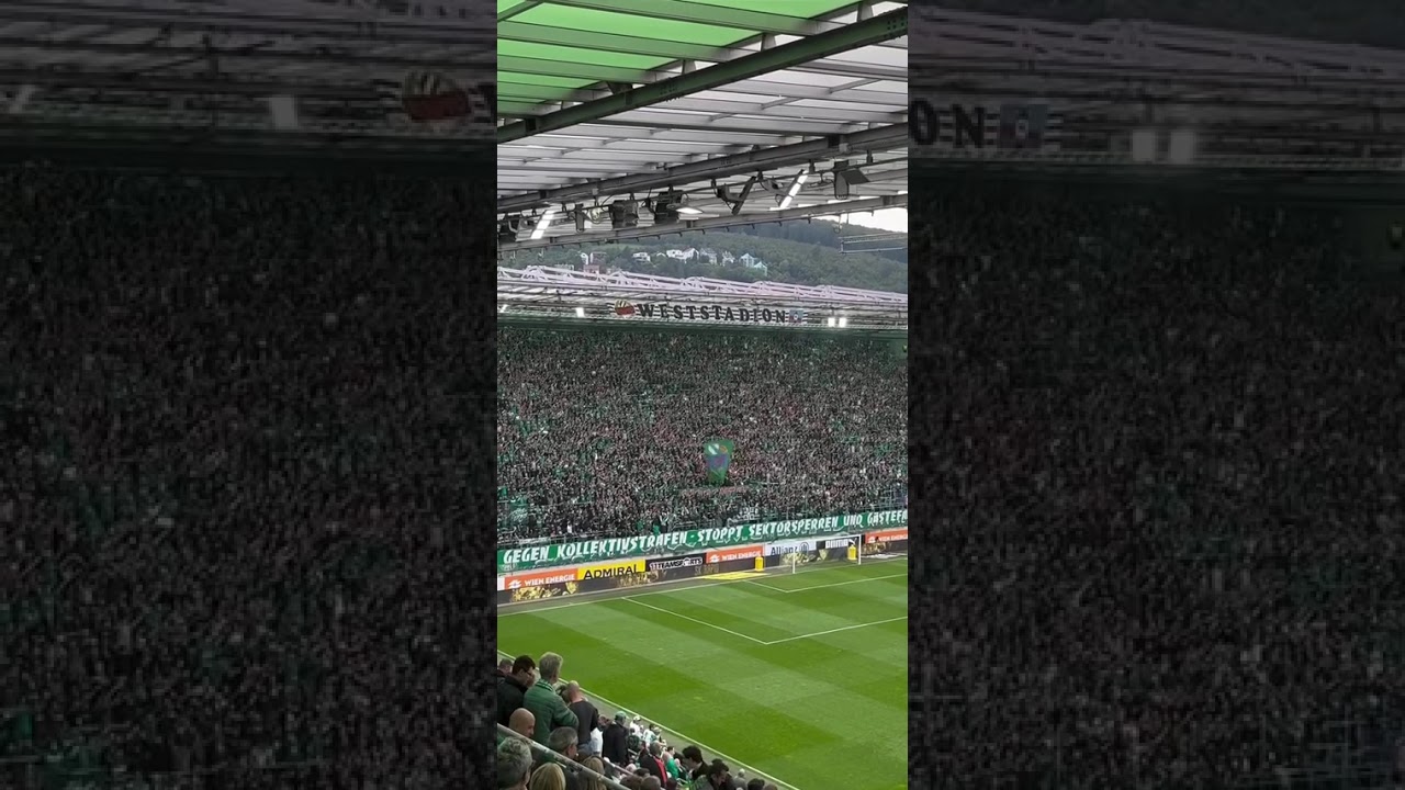 Block West kurz vor Derby Anpfiff | Rapid Wien vs. Austria Wien | 28.09.25 
