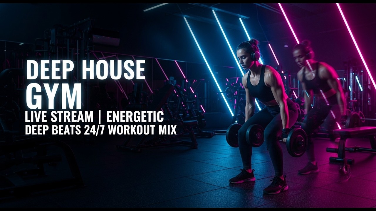 🏋️ Deep House Gym Live Stream | Energetic Deep Beats 24/7 Workout Mix - DeepWave ID