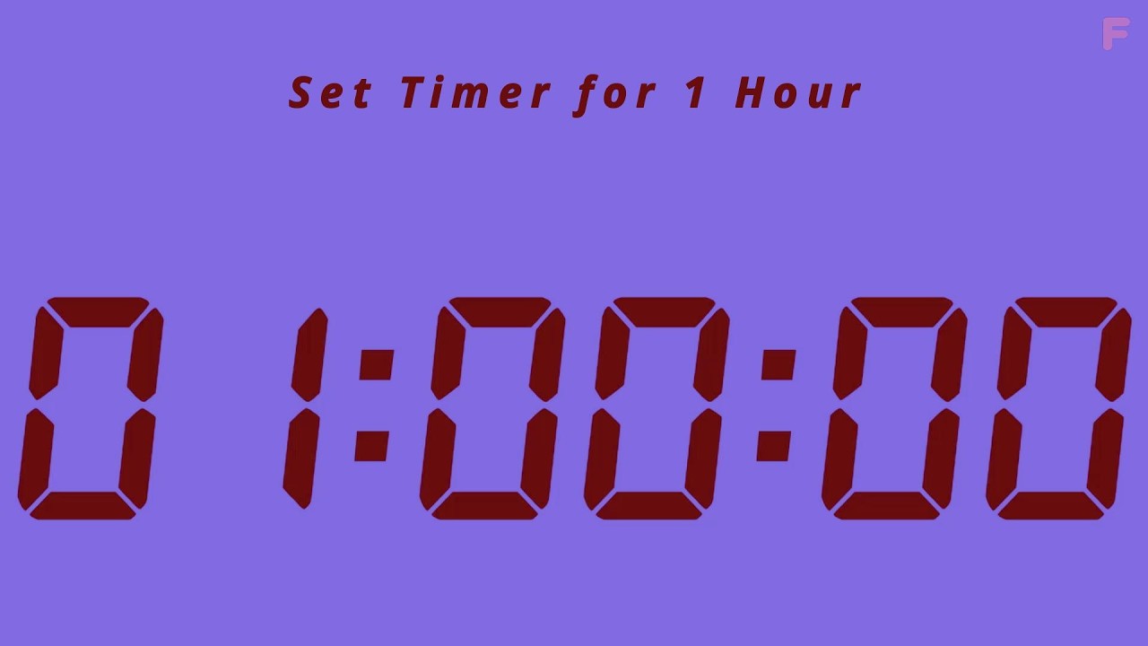 Set Timer One Hour