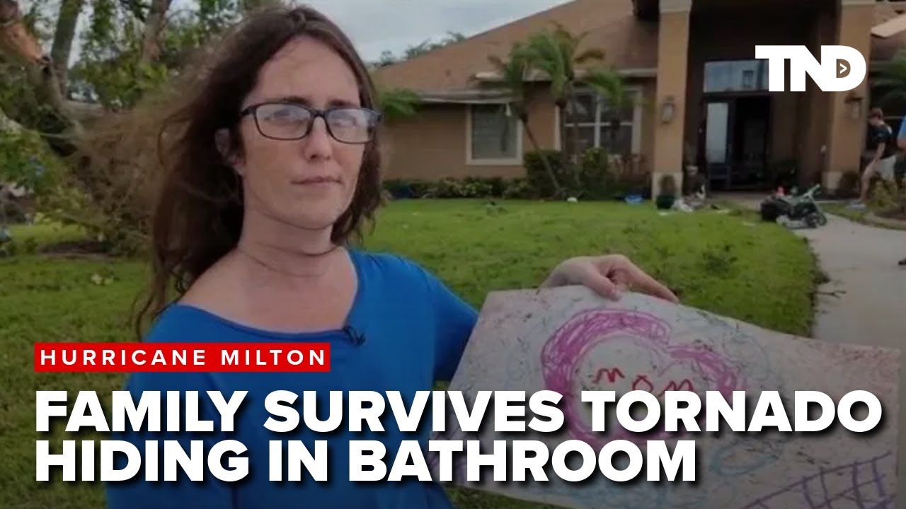 Florida family survives tornado hiding in bathroom: 'It sounded like a train'