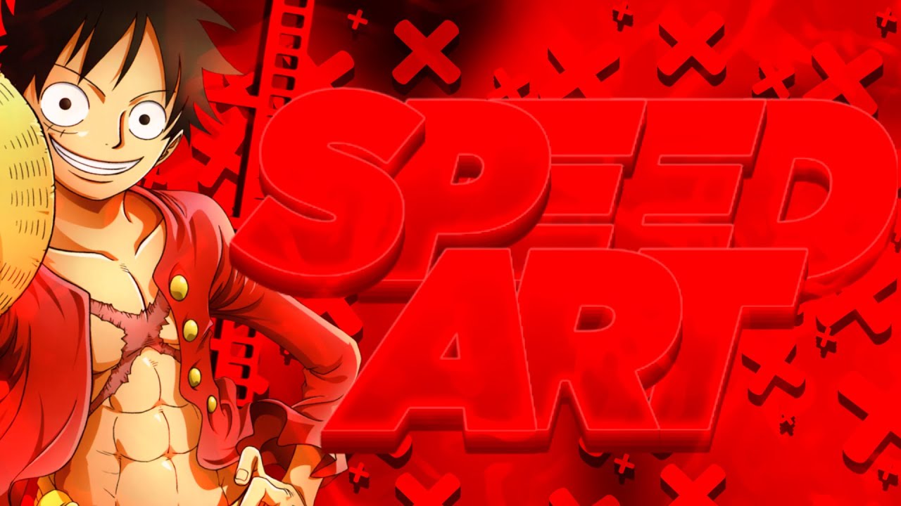 SPEED ART LOGO PARA LUFFY KZ (FA&Ccedil;O BANNRR E LOGO GRATIS)