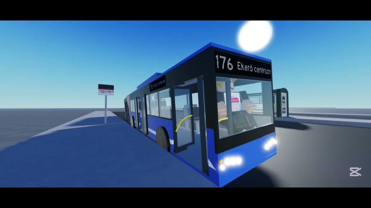 Leos kompis kör stockholmsbuss, linje 176 i Roblox