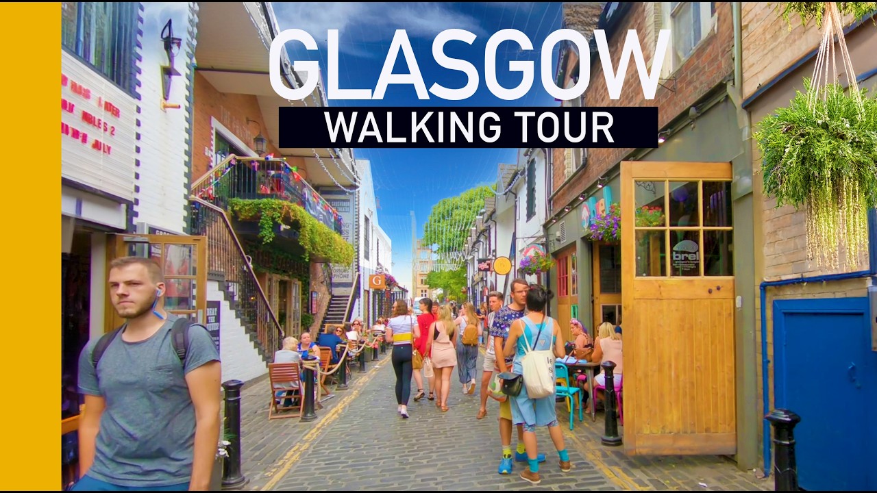 [4K] Glasgow, Scotland West End Walk - Ashton Lane to Botanical Gardens (pt 1)
