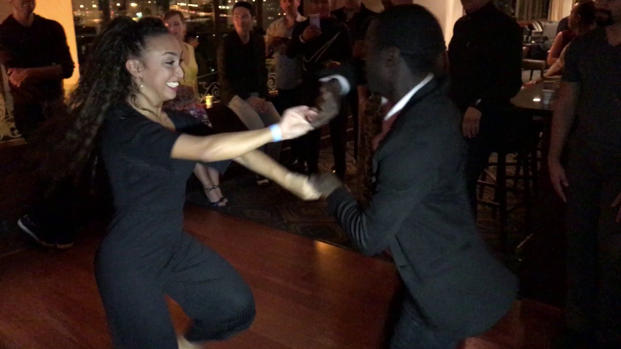 Mouaze Konaté   &  Fabiana Leone Salsa  Dance @ Pre   Party  For Seattle Salsa Congress 2016