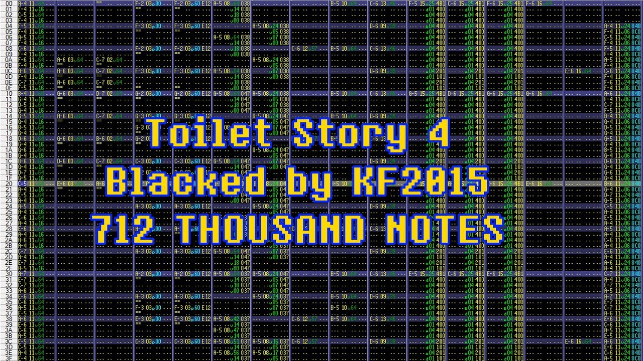 [Black MIDI] Toilet Story 4 - 712 THOUSAND NOTES