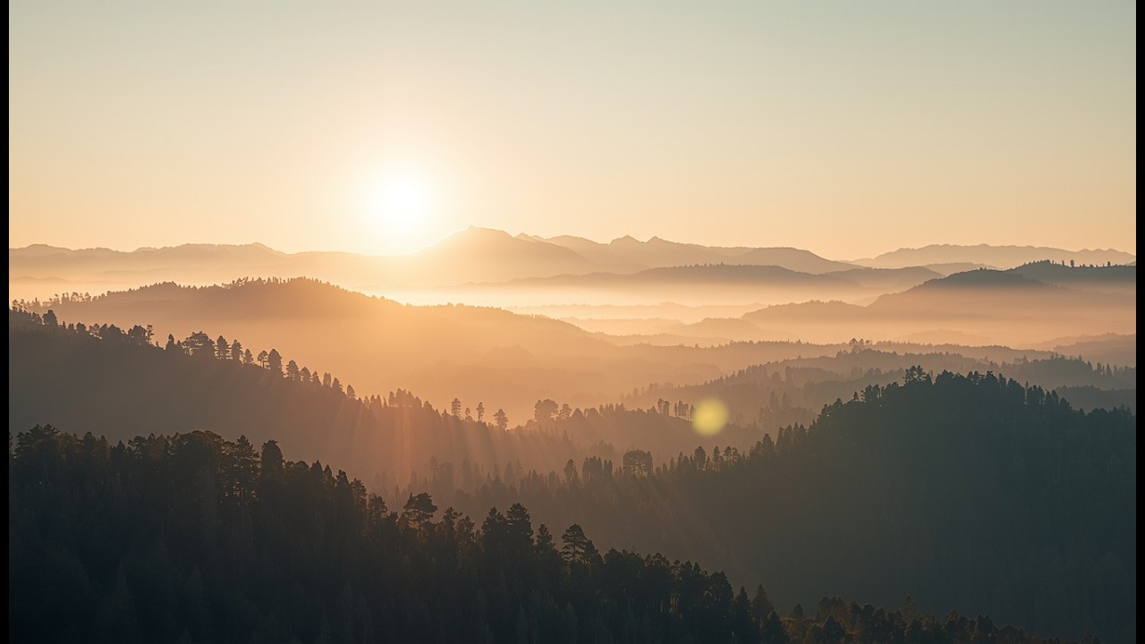 Mountain Sunrise Nature Sounds | Relaxing Morning Ambience for Meditation, Study & Calm (1 hour)