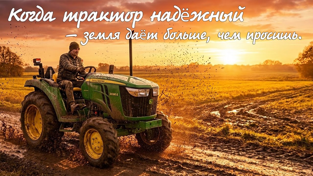 Трактор - мечта, трактор - легенда! Почему минитрактор дизельный John Deere 3036 E
