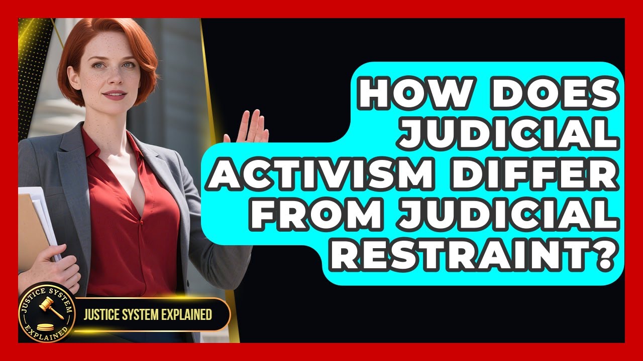 How Does Judicial Activism Differ From Judicial Restraint? - Justice System Explained