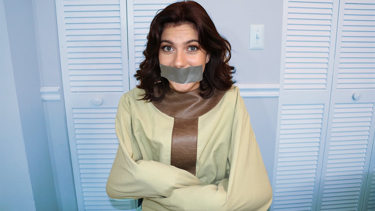 CAN SHE ESCAPE?! Duct Tape, Handcuffs, Straight Jacket CHALLENGE!