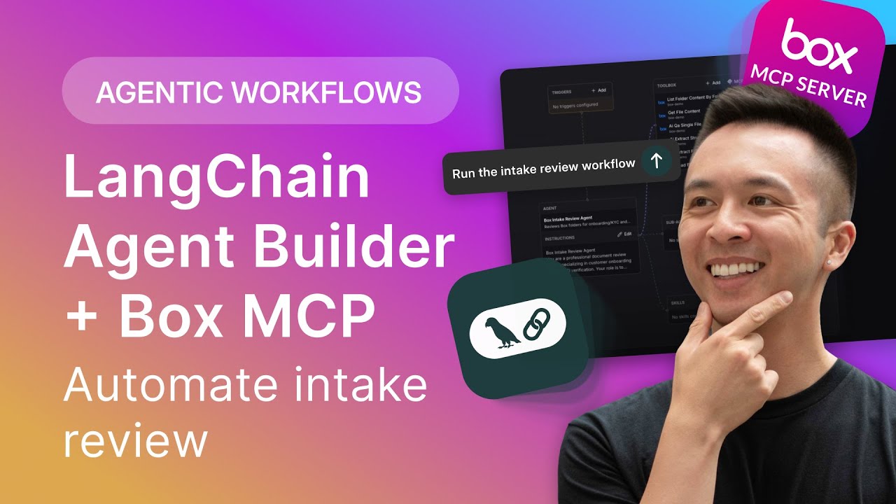 Build an intake review agent with LangChain Agent Builder + Box MCP