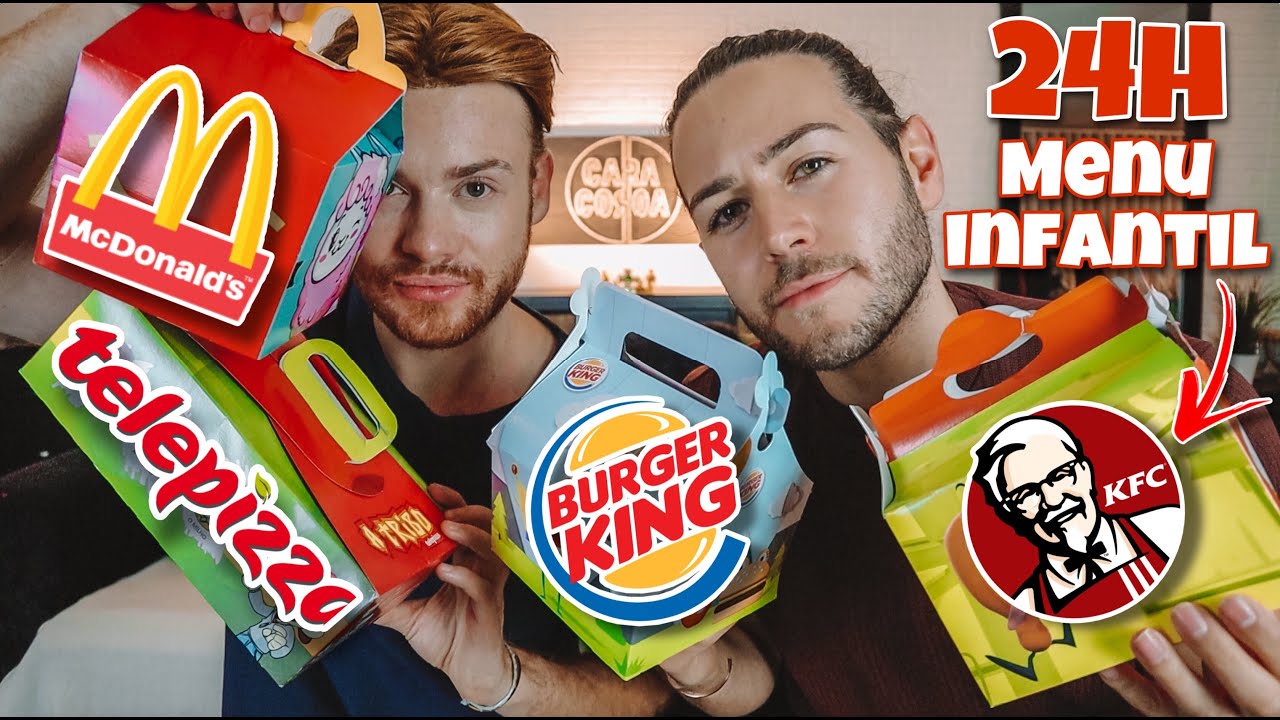24H A COMER MENU INFANTIL DE FAST FOOD *McDonalds, KFC, Burger King & Telepizza*