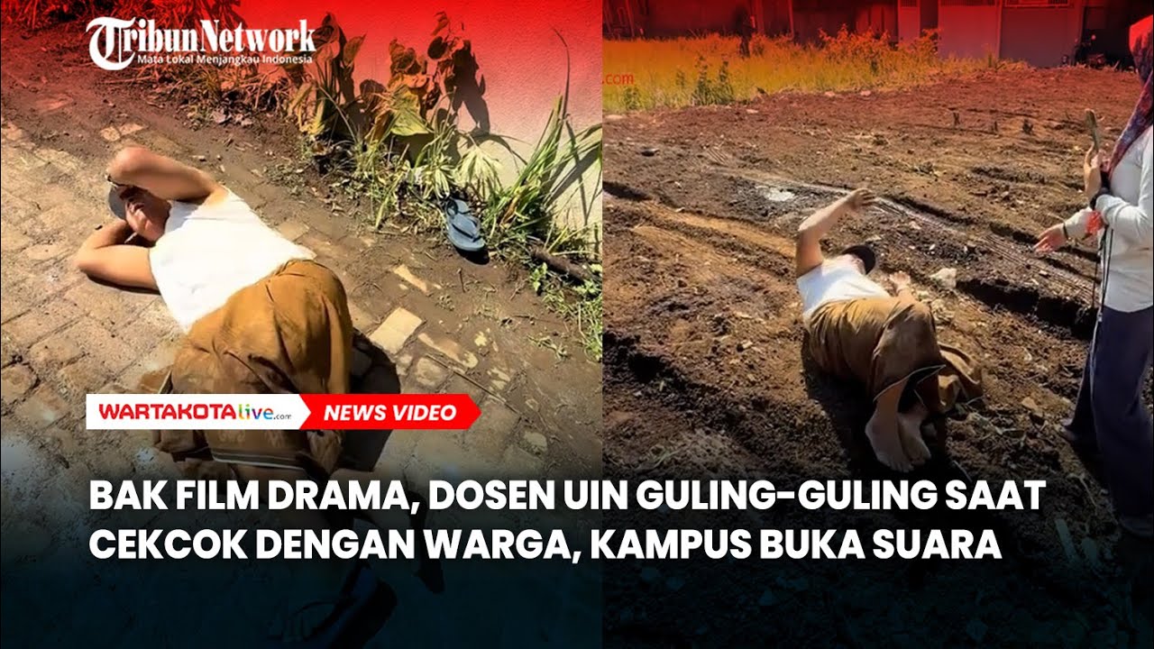 Viral Dosen UIN Malang Guling-guling saat Terlibat Cekcok dengan Warga