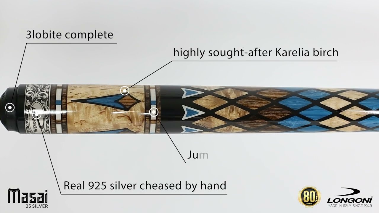 Longoni Masai Silver cue