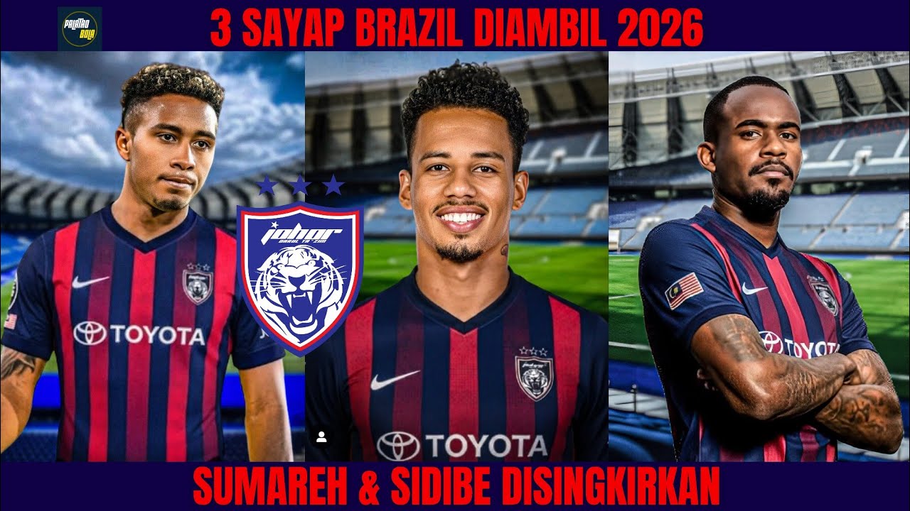 Bukan Lingaard ❎ Lucas Ribeiro , Rafael Ratao & Yago Cesar 3 import baru JDT 2026 #jdt