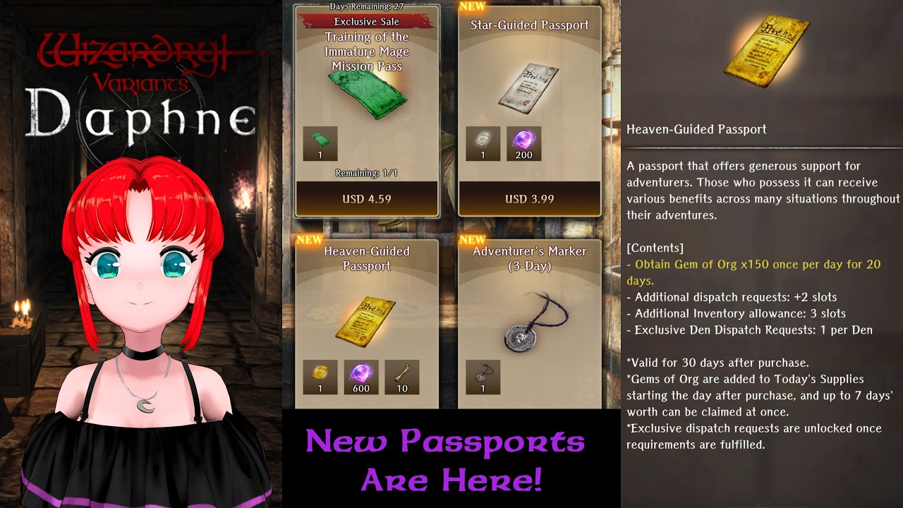 New Passports Are WAY BETTER Than I Was Expecting &mdash; Wizardry Variants Daphne ウィザードリィ ヴァリアンツ ダフネ