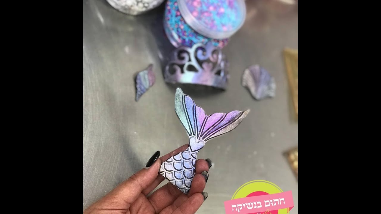 צביעת שוקולד עם אבקת איבוק שימר