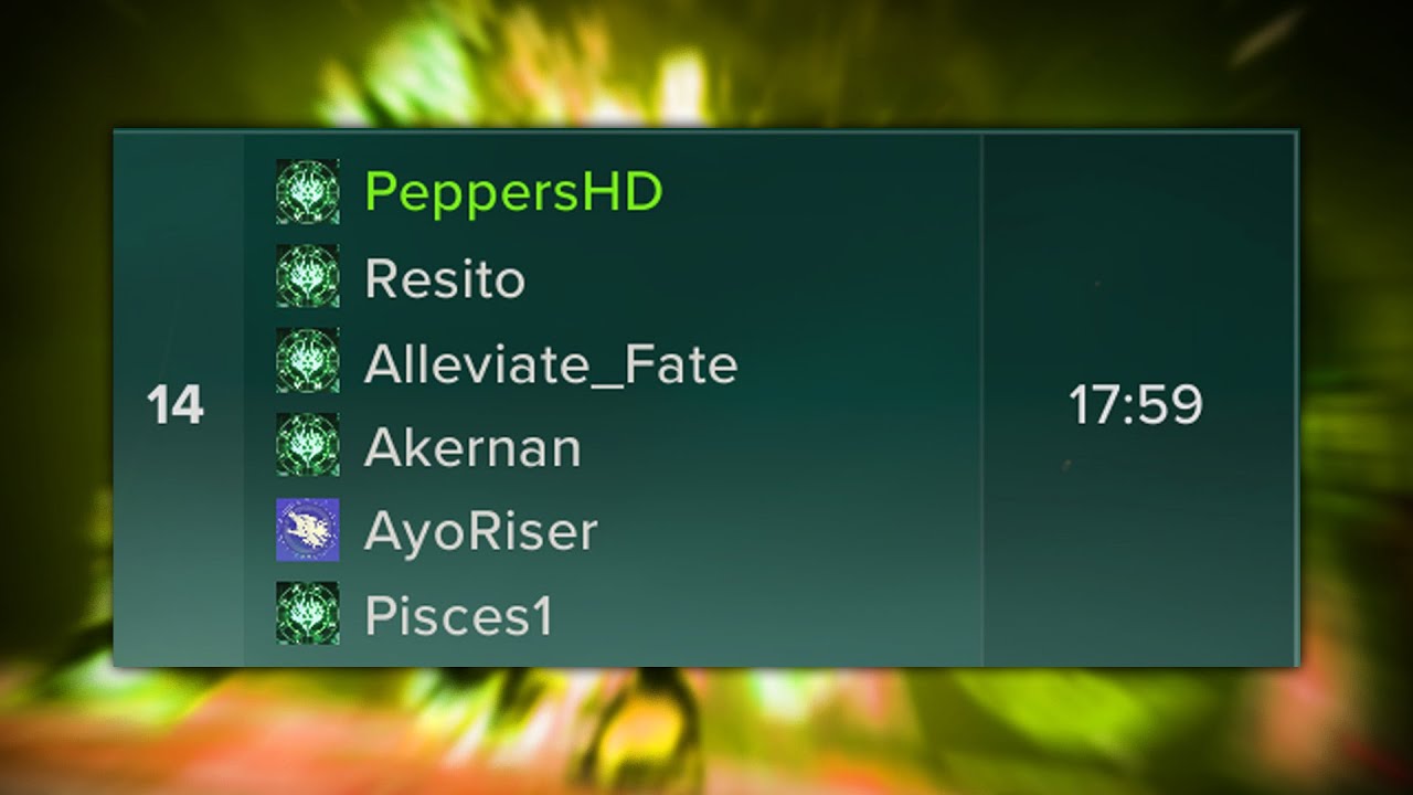 Destiny Rising Crota's End Another Calamity Speedrun (14th)