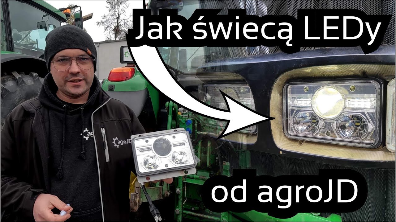 Potężne oświetlenie w John Deere 6830. Mega zadowolony klient po montażu lamp.