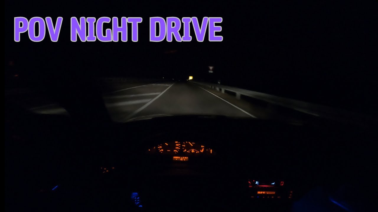 BMW E46 POV NIGHT DRIVE | WITH INTAKE SOUND (INLINE 6 ENGINE)