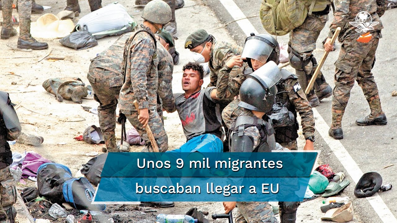Por la fuerza y con gases, Guatemala pone fin al sueño de hondureños