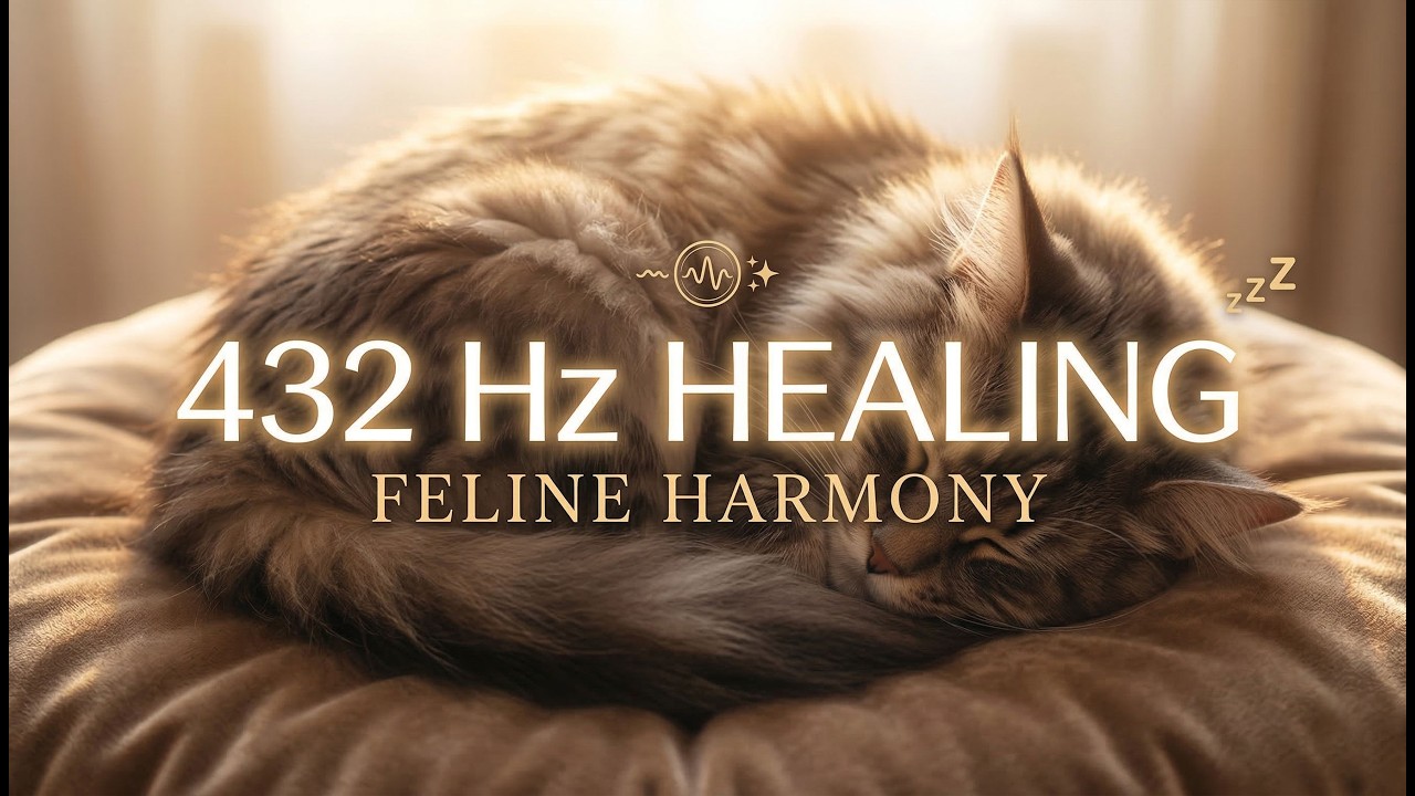 432 Hz Healing Frequency for Cats 🌿 Relaxing Music for Feline Harmony & Deep Sleep 💤