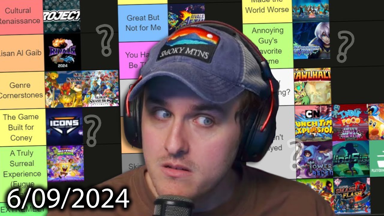 Coney Makes A DEFINITIVE Platform Fighter Tier List (6/09/24)
