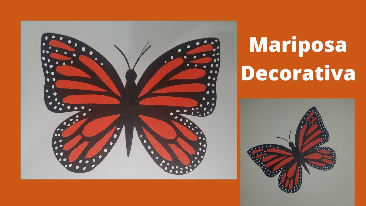 Como hacer una MARIPOSA MONARCA