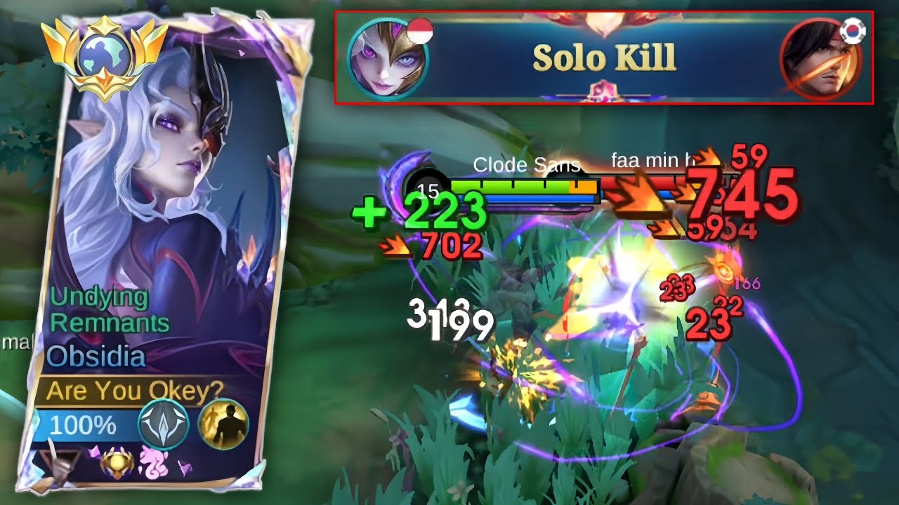 HERO OBSIDIA BROKEN MARKSMAN GOLD LANE - MOBILE LEGENDS