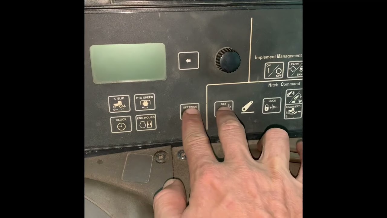 Regulando agressividade da tdp - john deere serie 7J