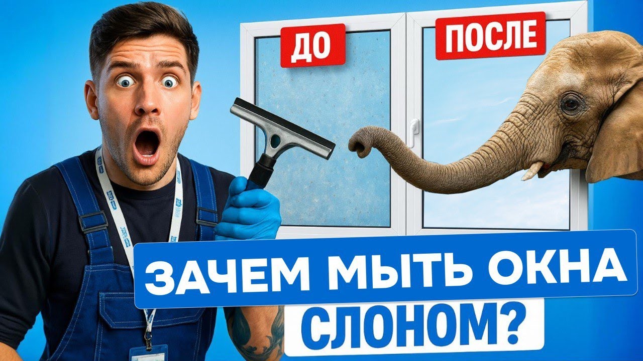 СЛОН против РАЗВОДОВ. Как моют окна ПРОФЕССИОНАЛЫ