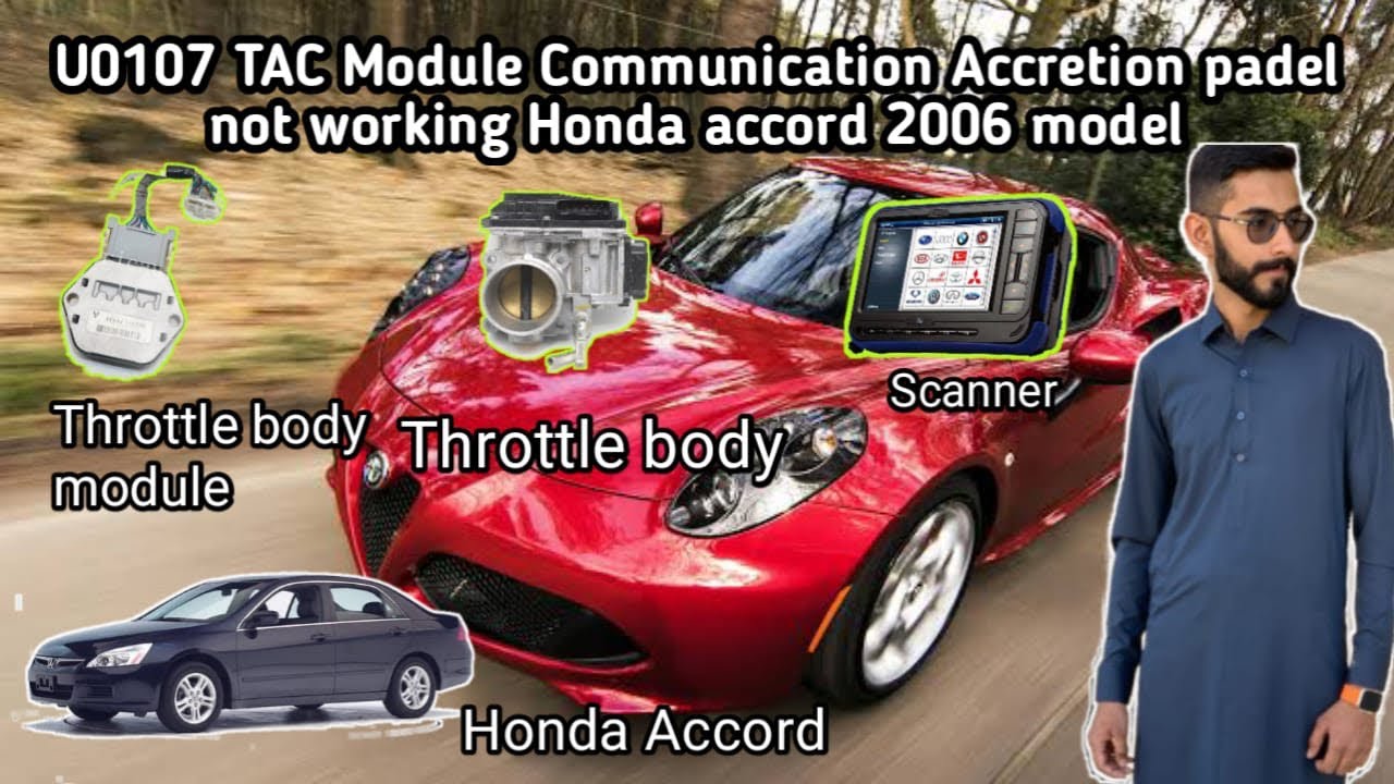 U0107 TAC Module Communication issue Accretion padel not working Honda Accord 2006 Model #viral #car