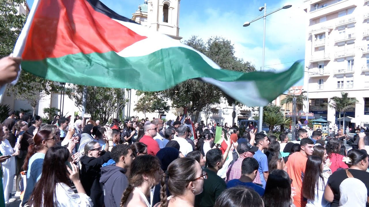 Cientos de jóvenes se manifiestan para frenar “el genocidio de Palestina”