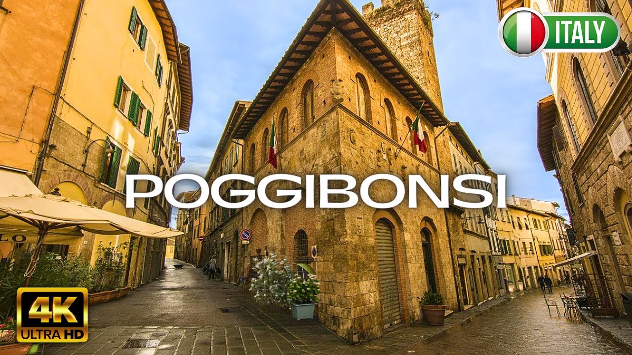 Experience Tuscany: Walking Tour of  Italy - POGGIBONSI  - Travel Vlog Italy