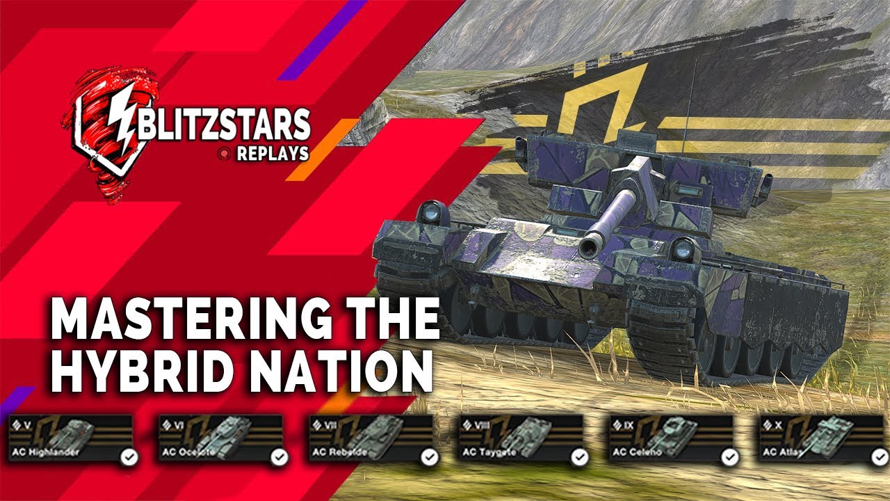 🌌Осваиваем новую HYBRID NATION - Серия AC | World of Tanks Blitz