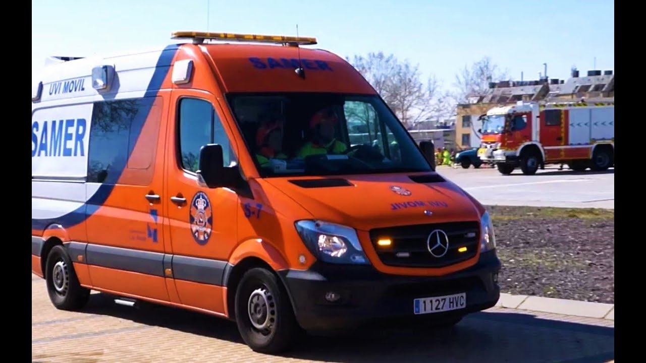 Simulacro accidente de tráfico SAMER Las Rozas (Madrid)